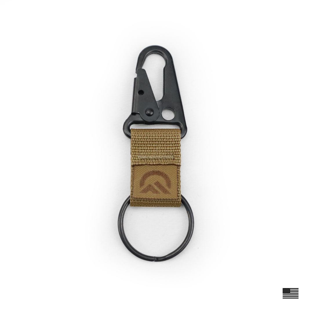 Union Keychain in Coyote Brown.